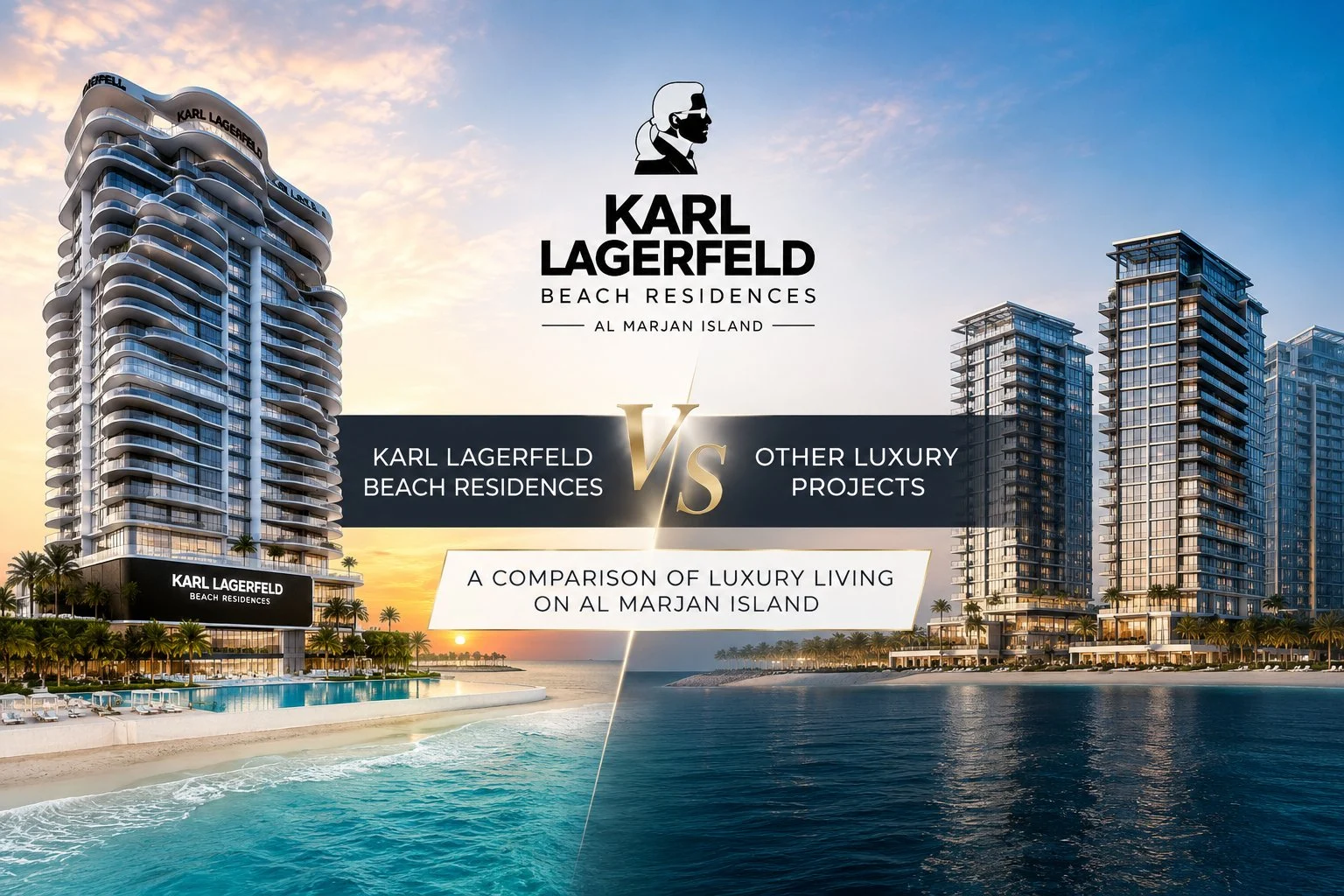 Karl Lagerfeld Beach Residences vs Other Luxury Projects on Al Marjan Island
